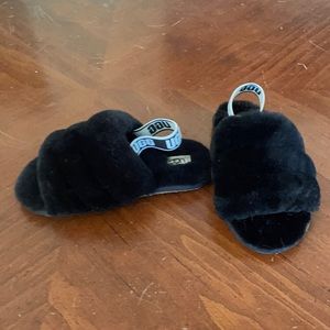 Ugg fuzzy sandals - kids - brand new